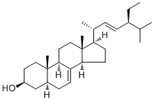 结构式 CAS# 481-18-5, alpha-波菜甾醇