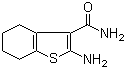 2-Amino-4,5,6,7-tetrahydrobenzo[b]thiophene-3-carboxamide molecular structure (CAS 4815-28-5)