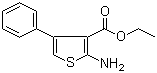 结构式 CAS# 4815-36-5, 2-氨基-4-苯基噻吩-3-羧酸乙酯