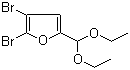 2,3-Dibromo-5-(diethoxymethyl)furan molecular structure (CAS 4828-13-1)