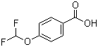 结构式 CAS# 4837-20-1, 4-(二氟甲氧基)苯甲酸