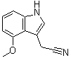 4-Methoxyindole-3-acetonitrile molecular structure (CAS 4837-74-5)
