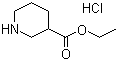 哌啶-3-甲酸乙酯盐酸盐分子结构 (CAS 4842-86-8)