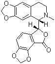 structure of CAS# 485-49-4, (+)-Bicuculline;(R-(R*,S*))-6-(5,6,7,8-Tetrahydro-6-methyl-1,3-dioxolo(4,5-g)isoquinolin-5-yl)-furo(3,4-e)-1,3-benzodioxol-8(6H)-one