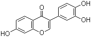 structure of CAS# 485-63-2, 3',4',7-Trihydroxyisoflavone;3-(3,4-Dihydroxyphenyl)-7-hydroxy-4H-chromen-4-one