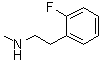 2-氟-N-甲基苯乙胺分子结构 (CAS 485404-58-8)