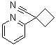1-(2-Pyridinyl)cyclobutanecarbonitrile molecular structure (CAS 485828-46-4)