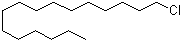 structure of CAS# 4860-03-1, 1-Chlorohexadecane;Cetyl chloride; Hexadecyl chloride