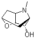 structure of CAS# 487-27-4, (±)-Scopoline;rel-(2R,3aS,5R,6R,6aR)-Hexahydro-4-methyl-2,5-methano-2H-furo[3,2-b]pyrrol-6-ol; Oscin; Oscine; Scopolin