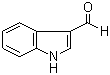 结构式 CAS# 487-89-8, 3-吲哚甲醛