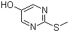 结构式 CAS# 4874-33-3, 2-(甲硫基)-5-羟基嘧啶