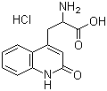 structure of CAS# 4876-14-6, DL-3-(1,2-Dihydro-2-oxo-quinoline-4-yl)alanine hydrochloride;2-Amino-3-(2-oxo-1,2-dihydroquinolin-4-yl)propionic acid hydrochloride