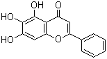 Baicalein molecular structure (CAS 491-67-8)