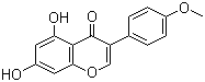 结构式 CAS# 491-80-5, 5,7-二羟基-4'-甲氧基异黄酮; 鸡豆黄素 A