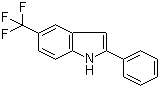 2-苯基-5-(三氟甲基)-1H-吲哚分子结构 (CAS 491601-38-8)