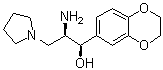 (alphaR,betaR)-beta-Amino-alpha-(2,3-dihydro-1,4-benzodioxin-6-yl)-1-pyrrolidinepropanol molecular structure (CAS 491833-28-4)