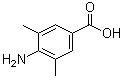 structure of CAS# 4919-40-8, 3,5-Dimethyl-4-aminobenzoic acid;4-Amino-3,5-dimethylbenzoic acid; NSC 38033