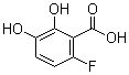 6-Fluoro-2,3-dihydroxybenzoic acid molecular structure (CAS 492444-05-0)
