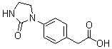 4-(2-氧代-1-咪唑烷基)苯乙酸分子结构 (CAS 492445-92-8)