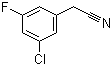 3-Chloro-5-fluorophenylacetonitrile molecular structure (CAS 493038-93-0)