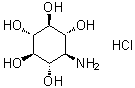 1-氨基-1-脱氧-青蟹肌醇盐酸盐分子结构 (CAS 4933-84-0)