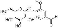 Glucovanillin molecular structure (CAS 494-08-6)