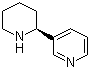 structure of CAS# 494-52-0, L-(-)-Anabasine;(-)-2-(3'-Pyridyl)piperidine