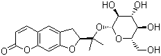 紫花前胡苷分子结构 (CAS 495-31-8)