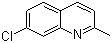 structure of CAS# 4965-33-7, 7-Chloro-2-methylquinoline;2-Methyl-7-chloroquinoline; 7-Chloroquinaldine