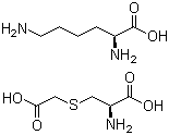 L-Lysine S-(carboxymethyl)-L-cysteine molecular structure (CAS 49673-81-6)