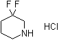 3,3-Difluoropiperidine hydrochloride molecular structure (CAS 496807-97-7)