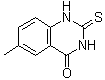 结构式 CAS# 49681-94-9, 2,3-二氢-6-甲基-2-硫代-4(1H)-喹唑啉酮