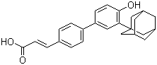 结构式 CAS# 496868-77-0, Adarotene; (2E)-3-(4'-羟基-3'-金刚烷-1-基[1,1'-联苯]-4-基)-2-丙烯酸