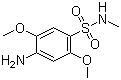4-氨基-2,5-二甲氧基-N-甲基苯磺酰胺分子结构 (CAS 49701-24-8)