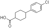 结构式 CAS# 49708-81-8, 4-(4-氯苯基)环己烷甲酸; 4-(4-氯苯基)环己基-1-羧酸