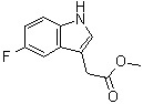 structure of CAS# 497258-29-4, (5-Fluoro-1H-indol-3-yl)acetic acid methyl ester