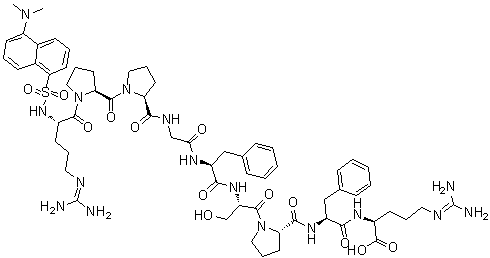 丹磺酰血管舒缓激肽分子结构 (CAS 49745-27-9)