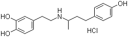 Dobutamine hydrochloride molecular structure (CAS 49745-95-1)