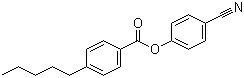 4-Cyanophenyl 4-pentylbenzoate molecular structure (CAS 49763-64-6)