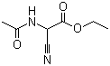 结构式 CAS# 4977-62-2, N-乙酰基-2-氰基甘氨酸乙酯