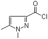 structure of CAS# 49783-84-8, 1,5-Dimethylpyrazole-3-carbonyl chloride;1,5-Dimethyl-1H-pyrazole-3-carbonyl chloride