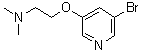 2-[(5-溴-3-吡啶基)氧基]-N,N-二甲基乙胺分子结构 (CAS 497948-85-3)