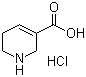 1,2,5,6-四氢吡啶-3-羧酸盐酸盐分子结构 (CAS 498-96-4)