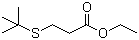 3-(叔丁硫基)丙酸乙酯分子结构 (CAS 49833-33-2)