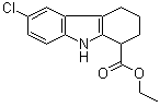 结构式 CAS# 49844-36-2, 6-氯-2,3,4,9-四氢-1H-咔唑-1-羧酸乙酯