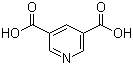 structure of CAS# 499-81-0, 3,5-Pyridinedicarboxylic acid;Pyridine-3,5-dicarboxylic acid; Dinicotinic acid