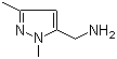 (1,3-Dimethyl-1H-pyrazole-5-yl)methanamine molecular structure (CAS 499770-63-7)