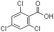 2,4,6-三氯苯甲酸分子结构 (CAS 50-43-1)