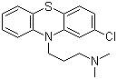 Chlorpromazine molecular structure (CAS 50-53-3)