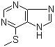 结构式 CAS# 50-66-8, 6-(甲硫基)嘌呤